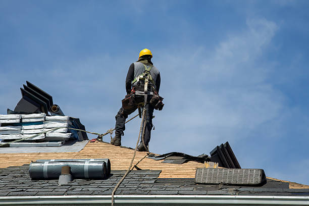 Professional Gutter Installation technician working in Millersburg, OH